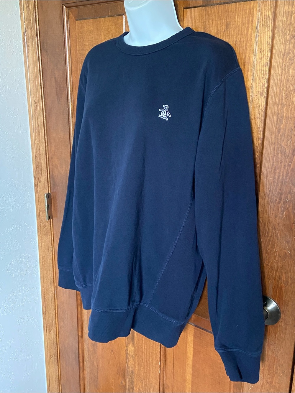 Original Penguin Sticker Pete Fleece Sweatshirt soft warm comfort Size Large